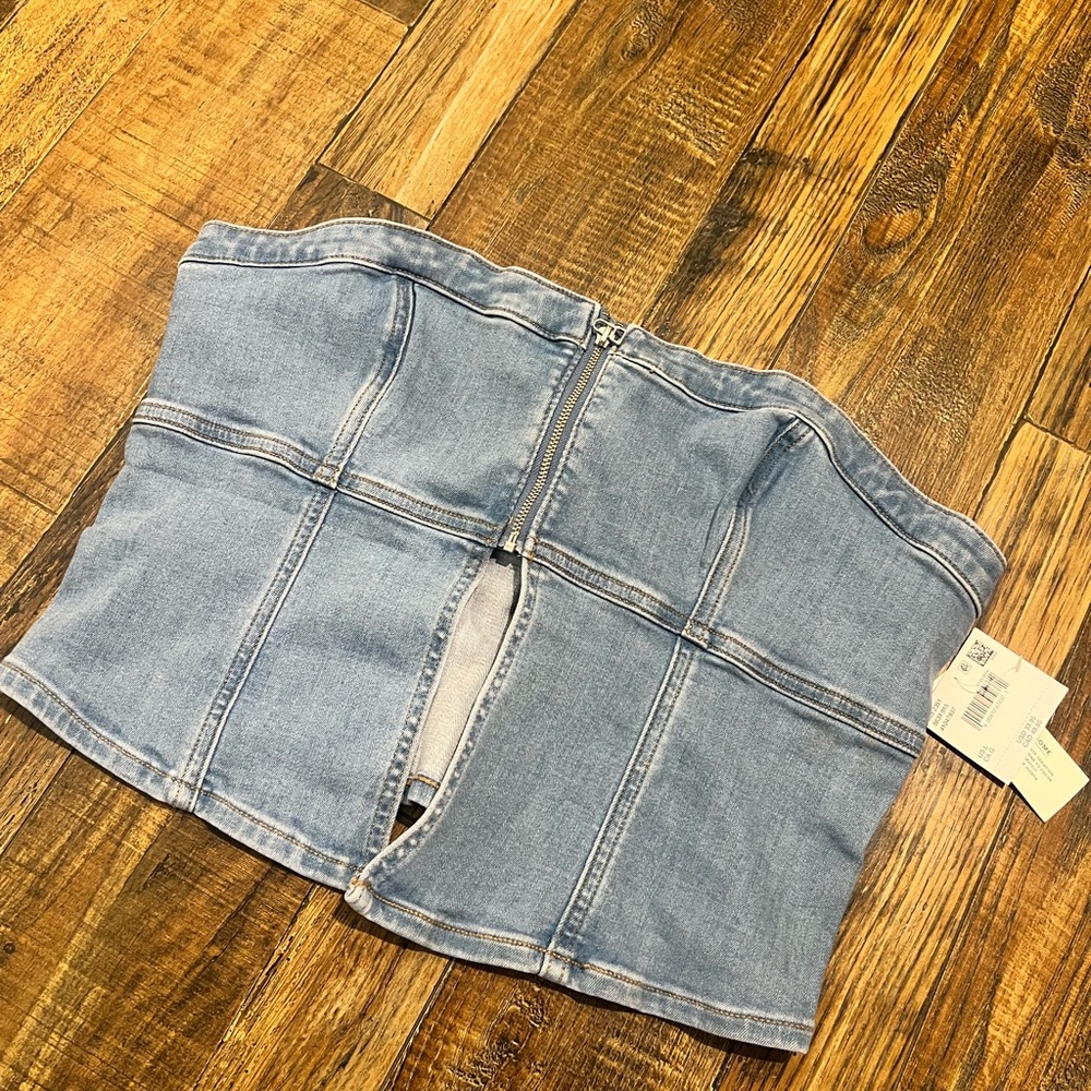 Denim Corset Top